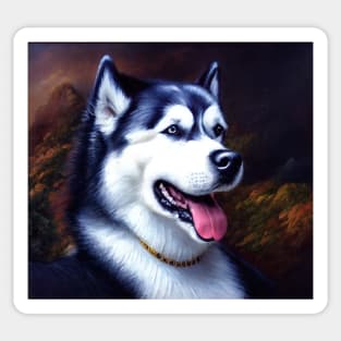 Husky The Dog Sticker